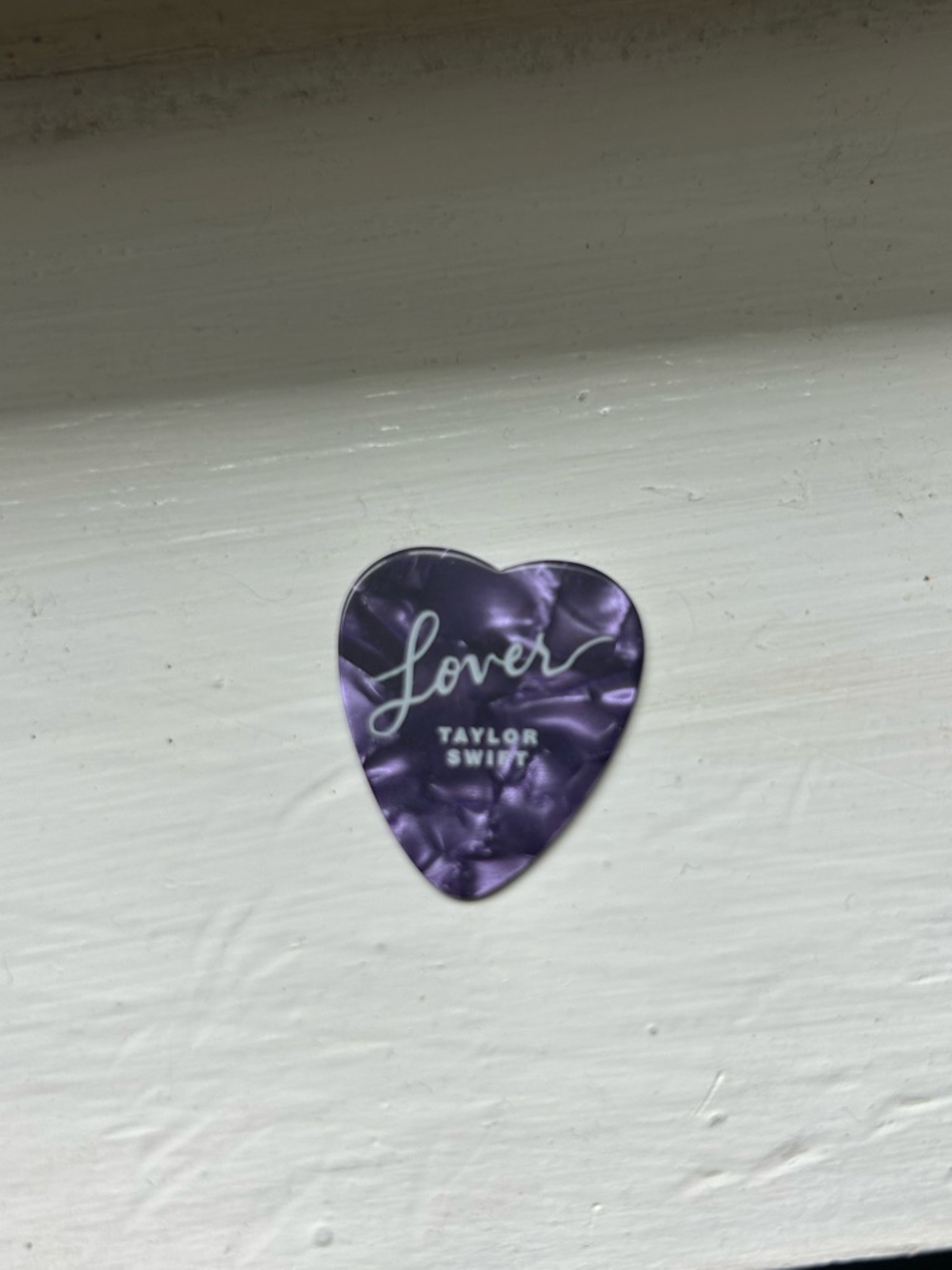 Taylor Swift Purple Marbled Heart Guitar Pick